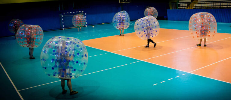 Players colliding in Bumper Balls