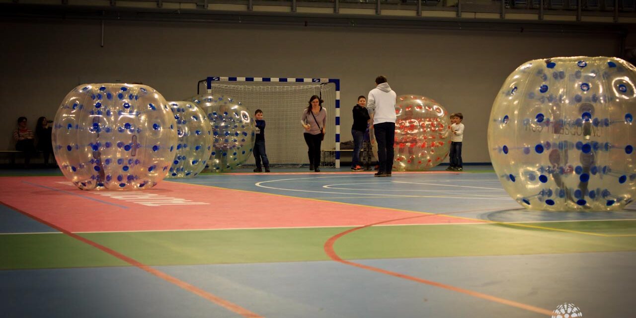 Bumper Ball Krakow at the Arena with kids