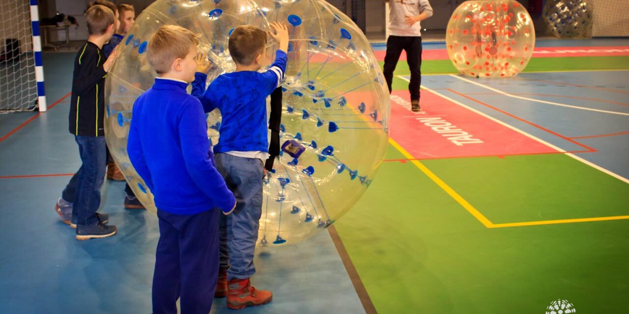 Bumper Ball Krakow at the Arena with kids