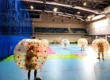 Bumper Ball game in inflatable balls at a sports hall in Kraków