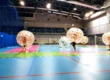 Bumper Ball game in inflatable balls at a sports hall in Kraków