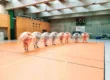 Bumper Ball game in inflatable balls at a sports hall in Kraków