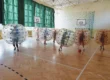 Bumper Ball game in inflatable balls at a sports hall in Kraków
