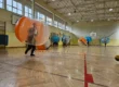 Bumper Ball game in inflatable balls at a sports hall in Kraków