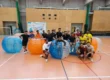 Bumper Ball game in inflatable balls at a sports hall in Kraków
