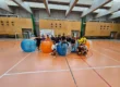 Bumper Ball game in inflatable balls at a sports hall in Kraków